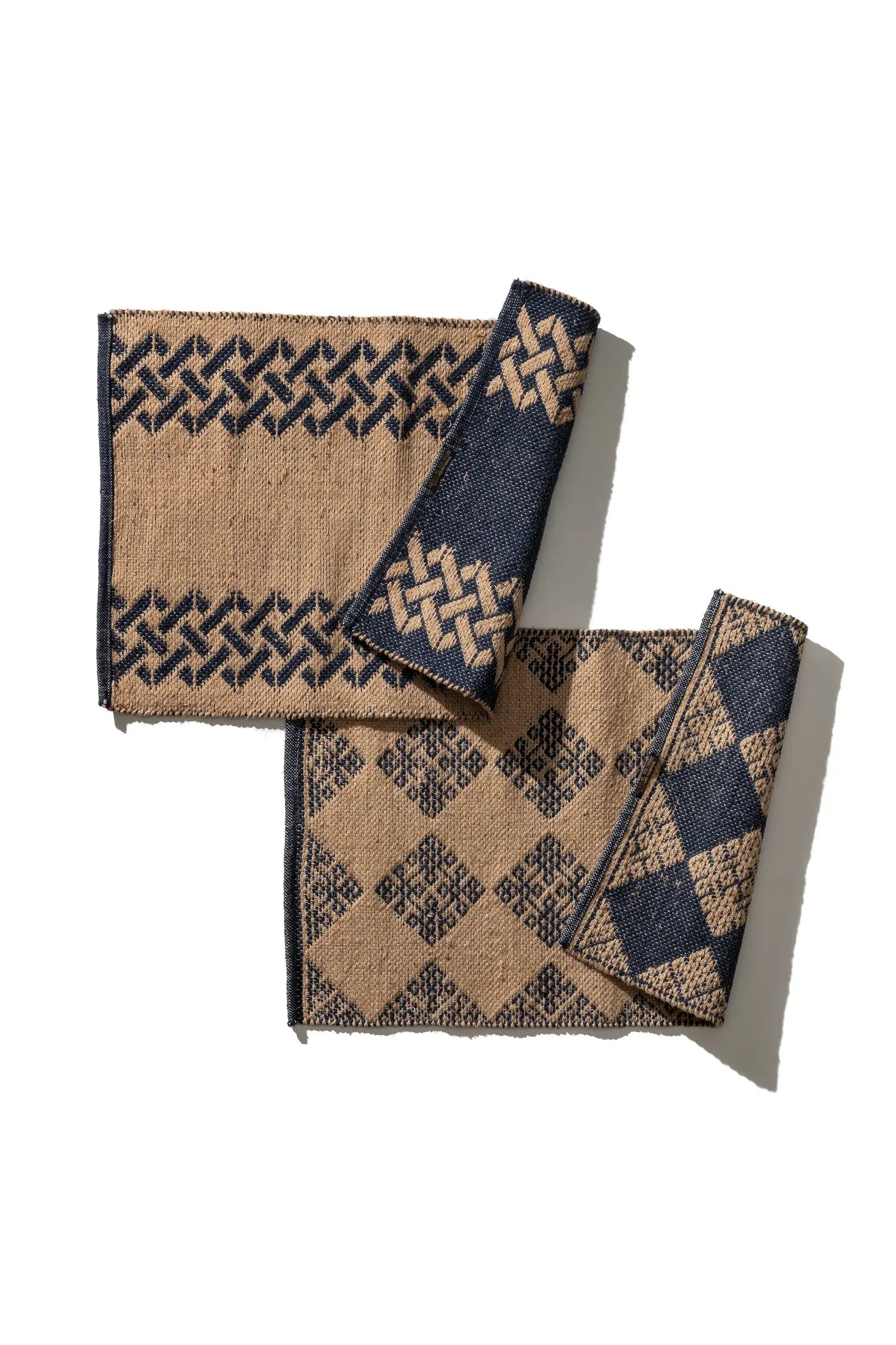 Tile Patterned Jute Mat