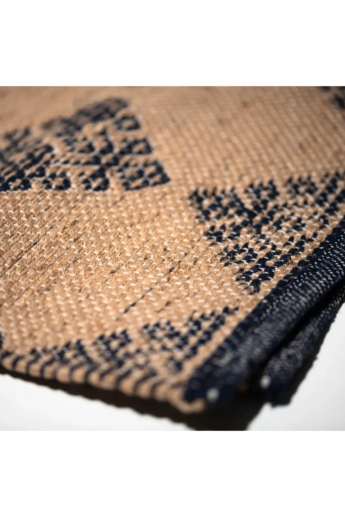 Tile Patterned Jute Mat