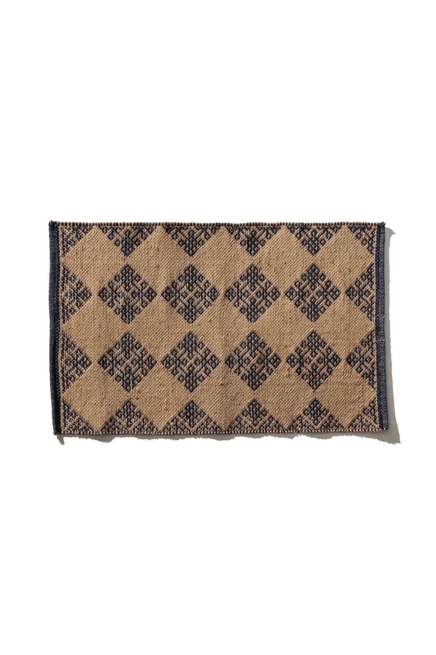Tile Patterned Jute Mat