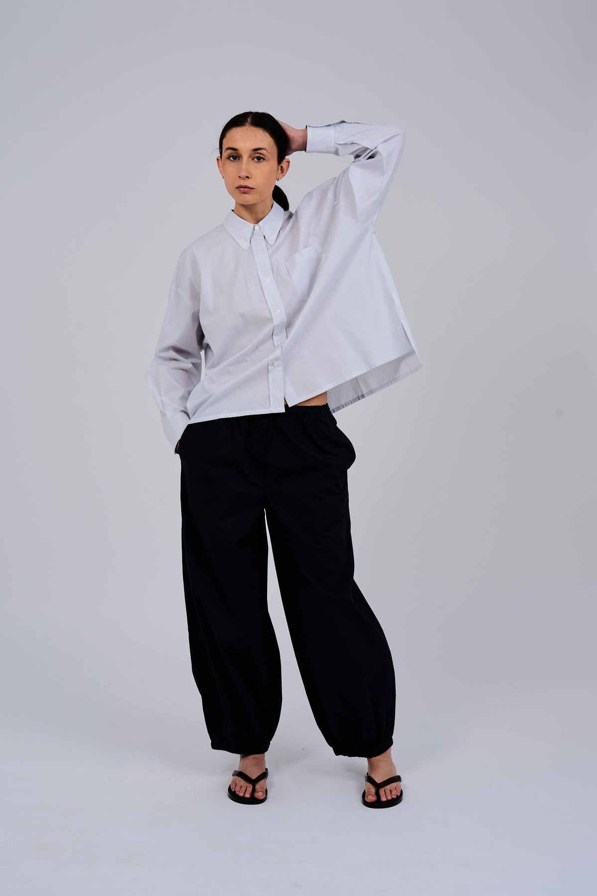 Elizabeth Shirt in Fine Stripe