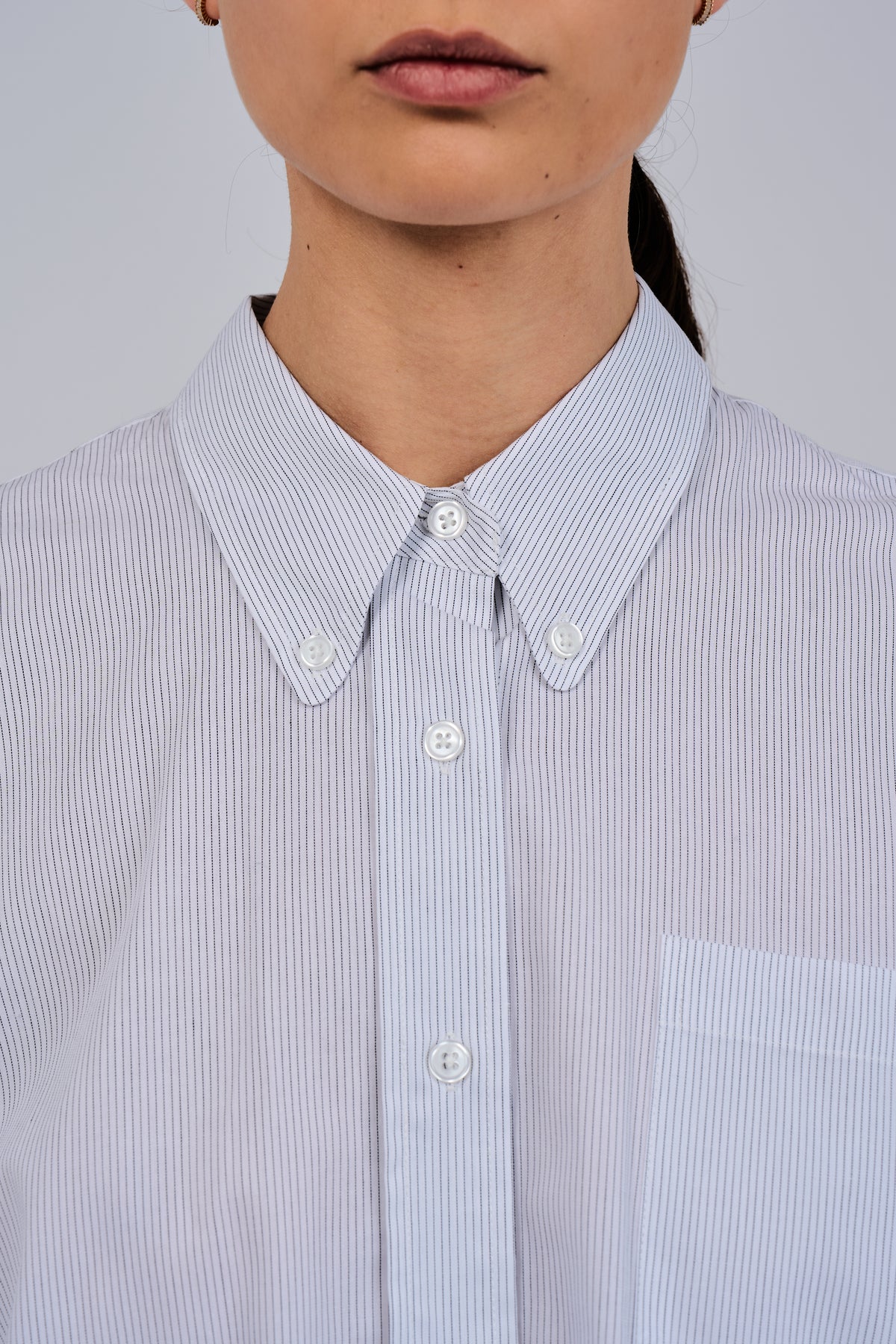 Elizabeth Shirt in Fine Stripe