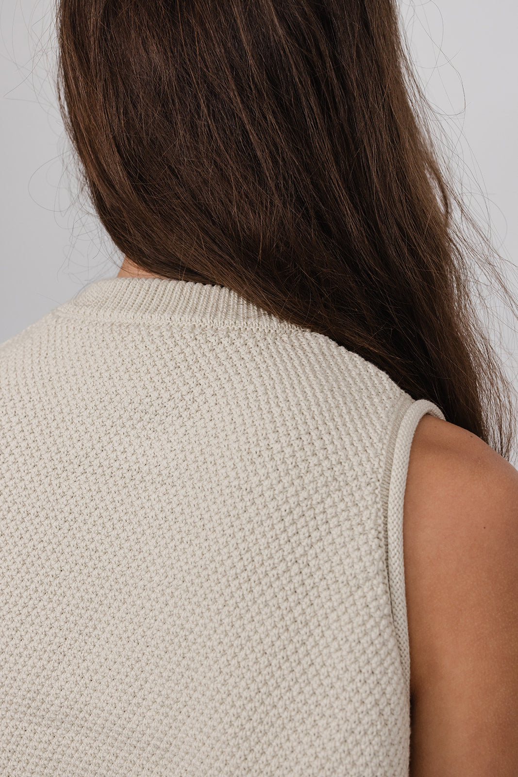 Elle double breasted cotton Vest