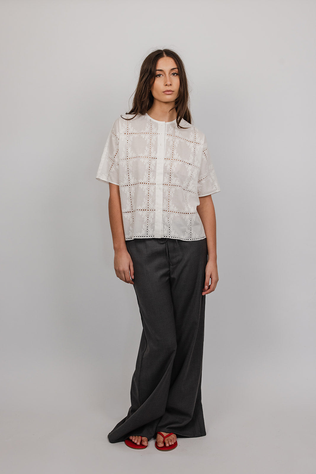 Sofia embroidery anglais Top