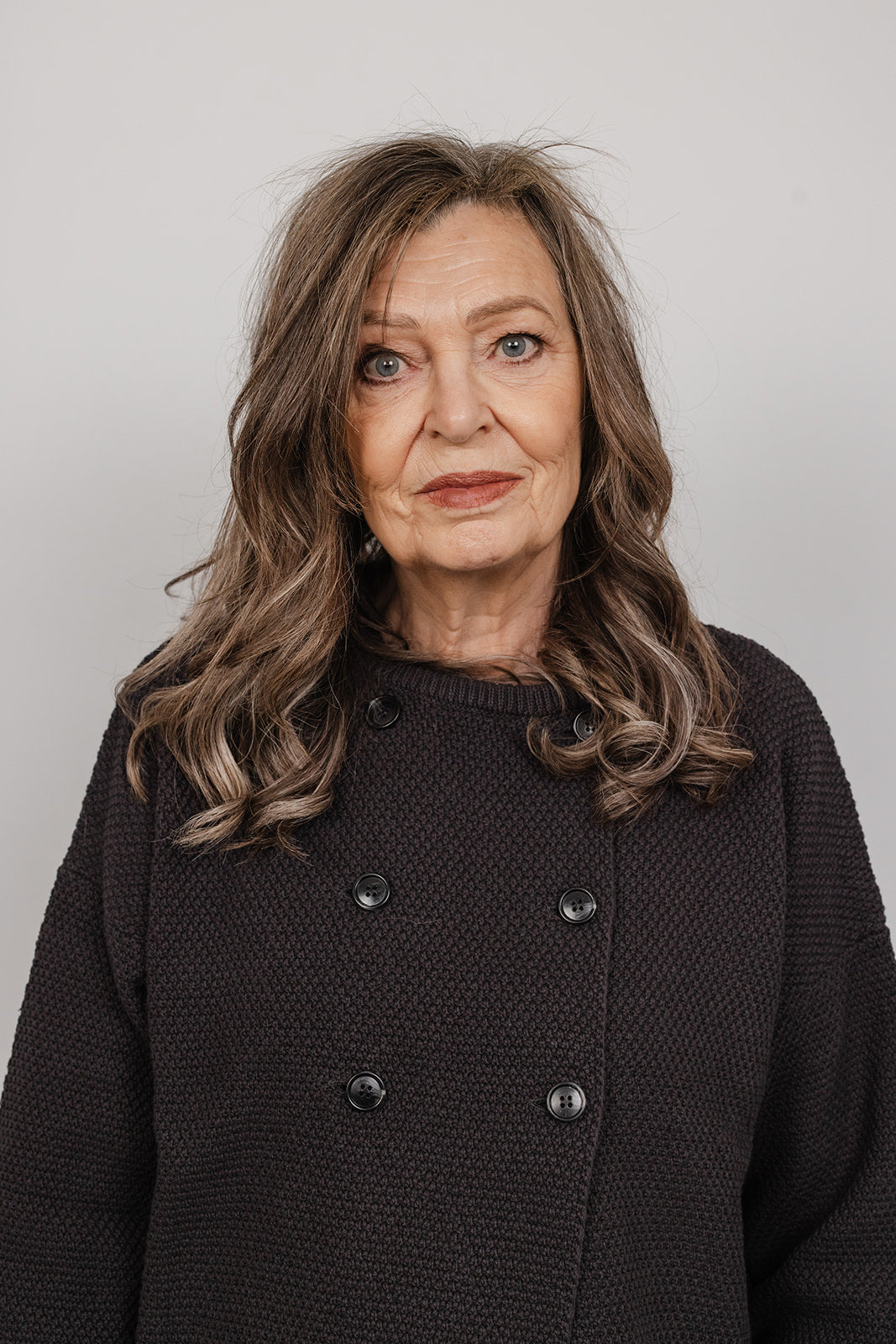 Tilly double breasted cotton Knit