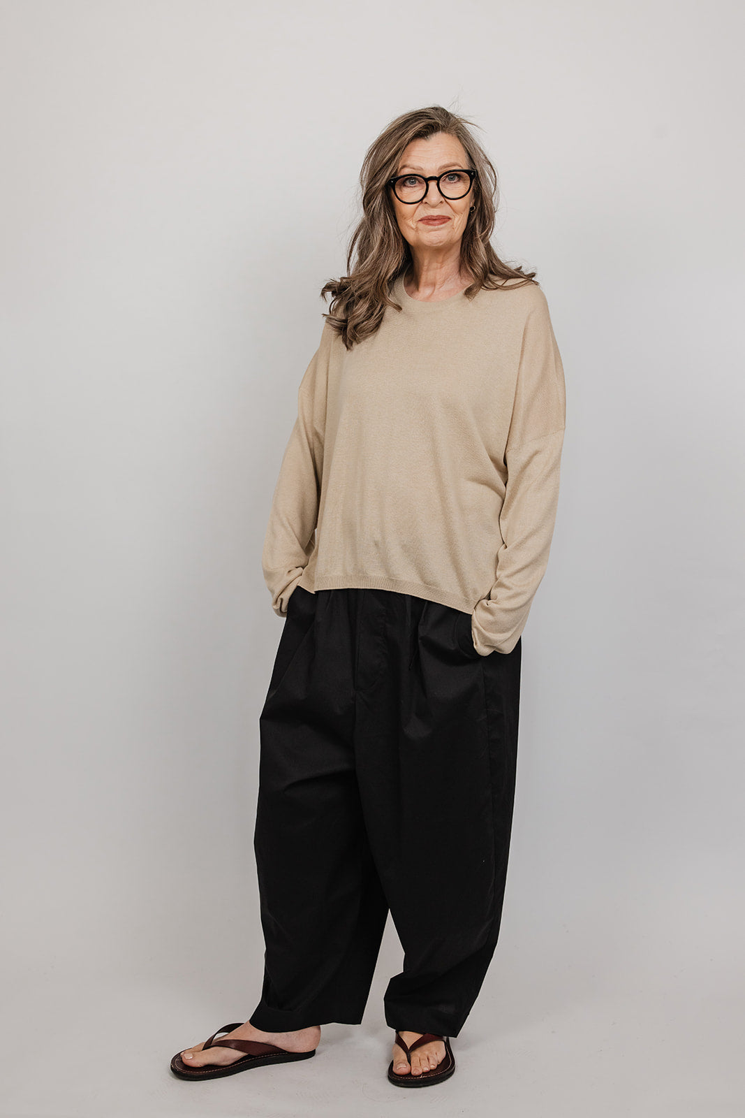 Nepal cashmere and silk Knit