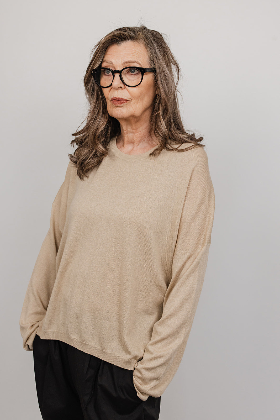 Nepal cashmere and silk Knit