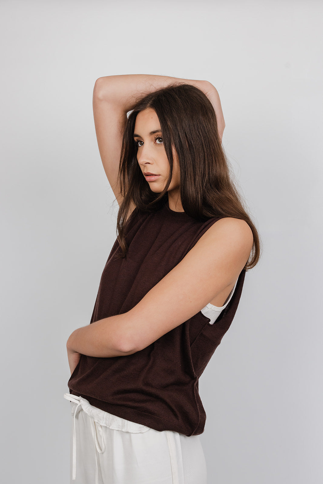 Nelly 16gg cashmere Vest