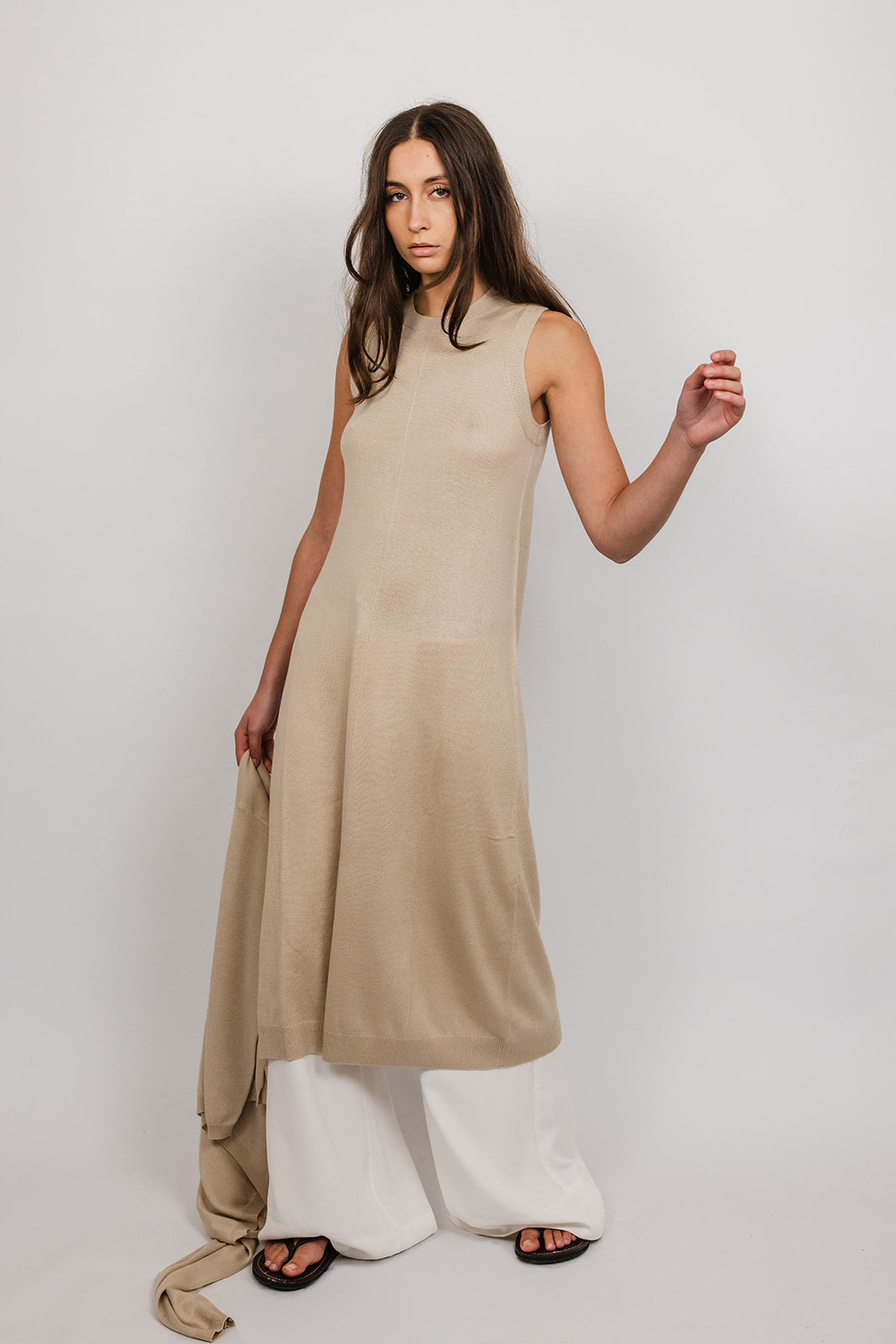 Margot cashmere and silk fine knit Dress