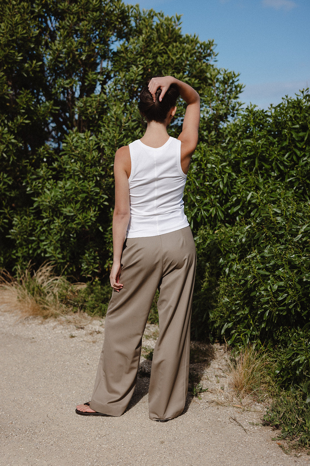 Bobby Pant in Silk & Wool Fine Suiting