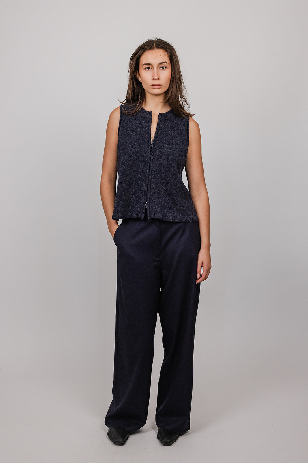 Martha Vest With Zip