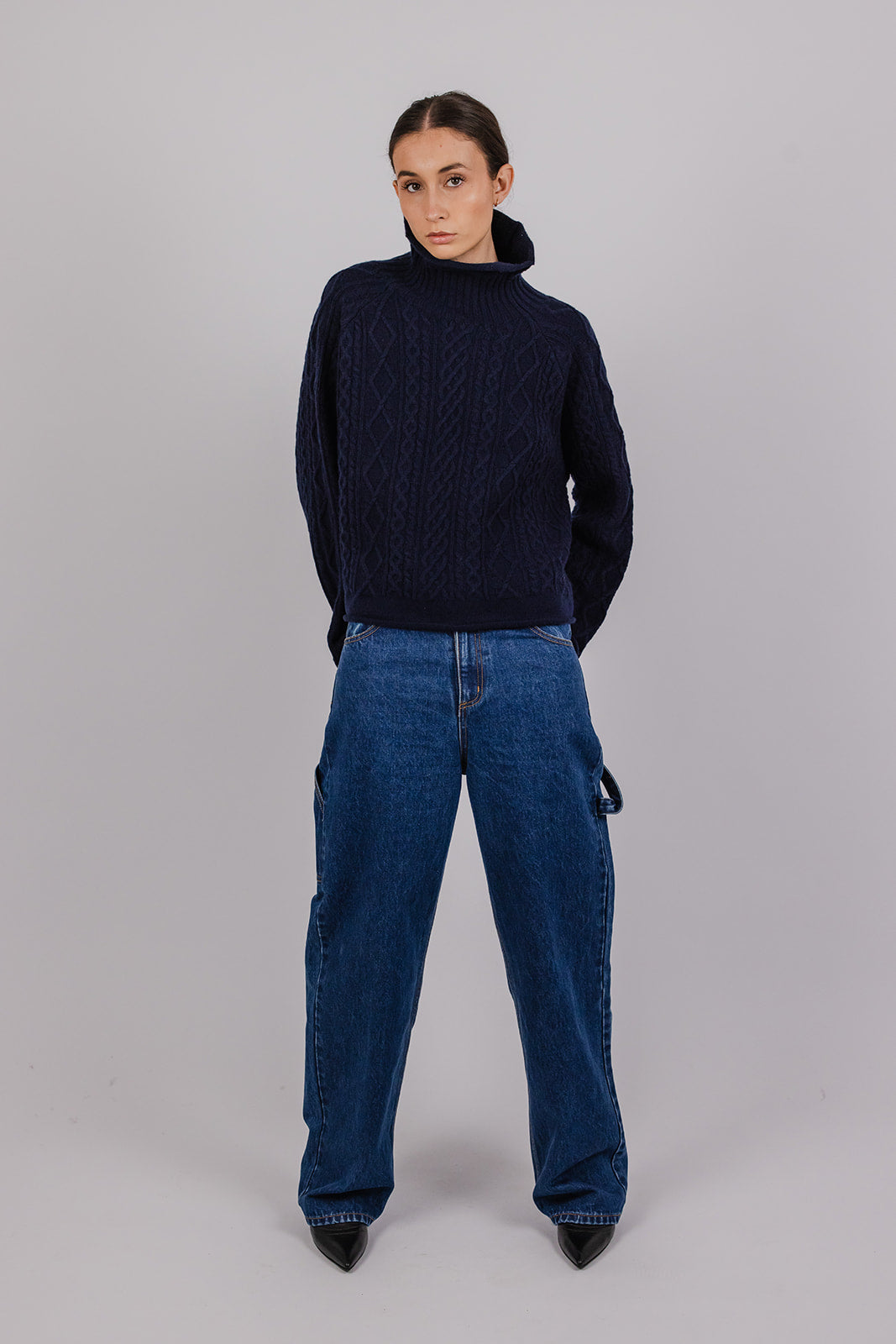 Oliver cashmere and wool cable knit