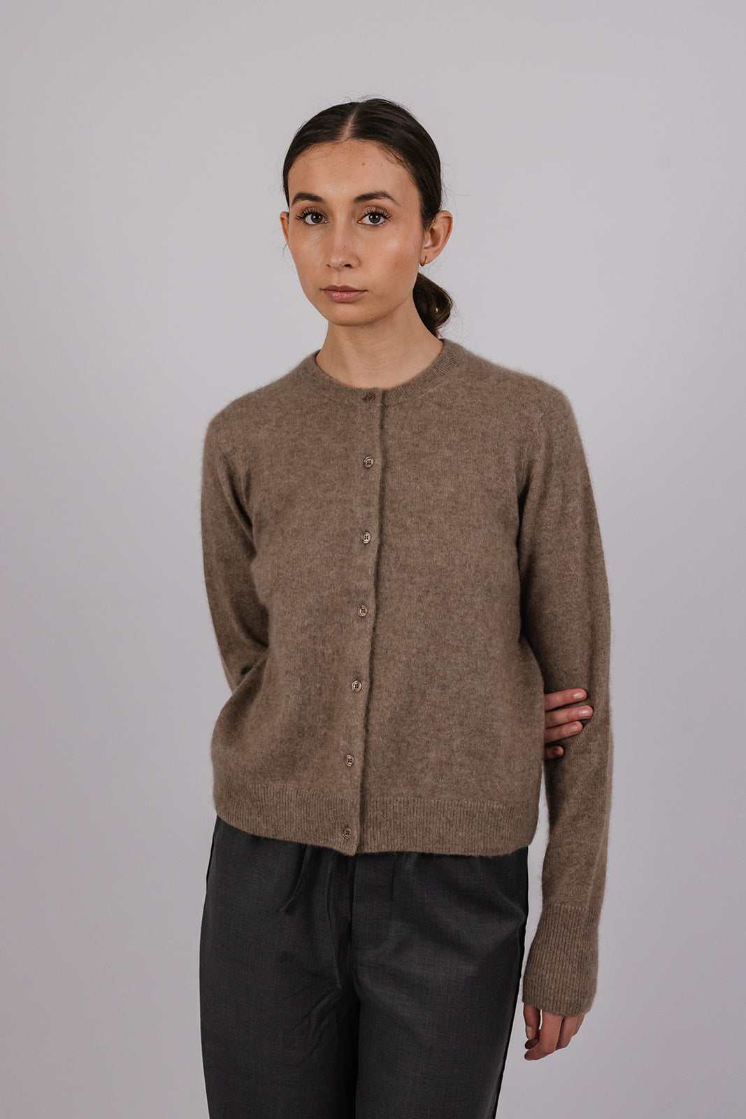 Otis Cardigan in Brushed Cashmere