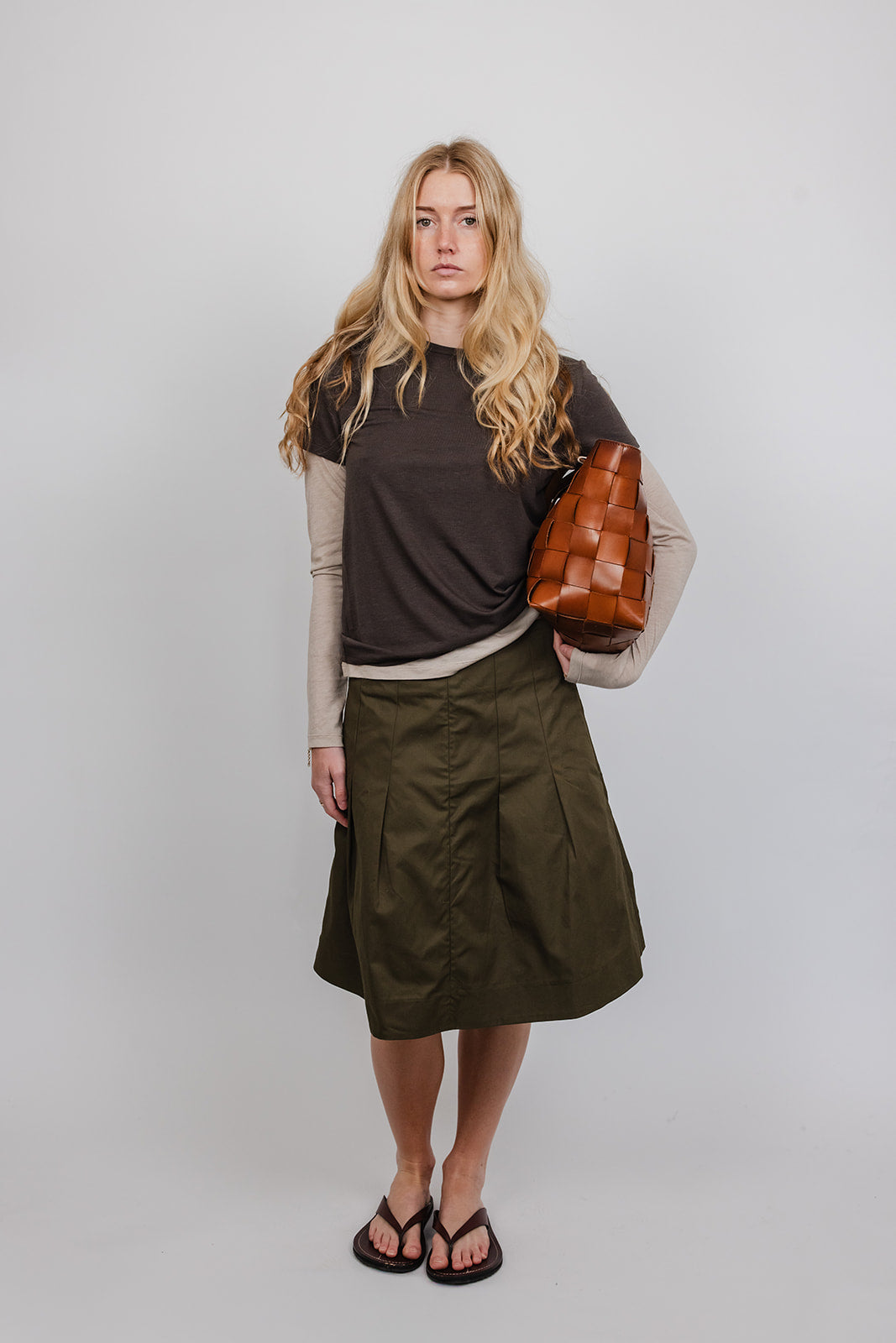 Hattie cotton pleat Skirt