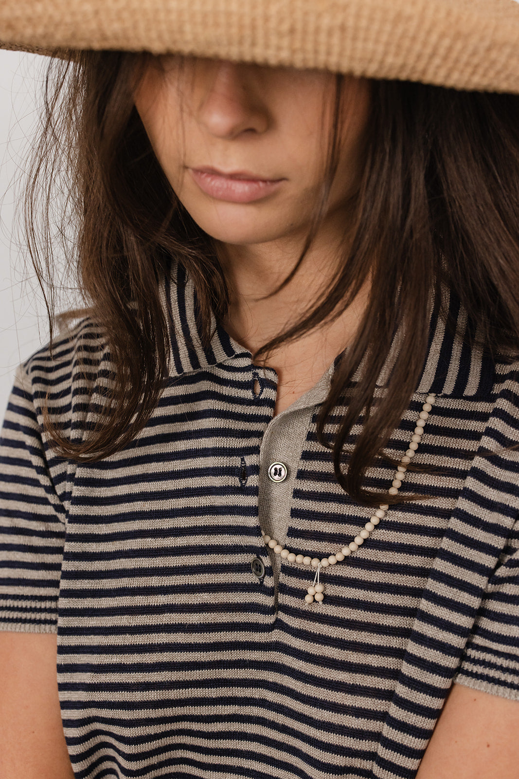 Brad linen knit Polo