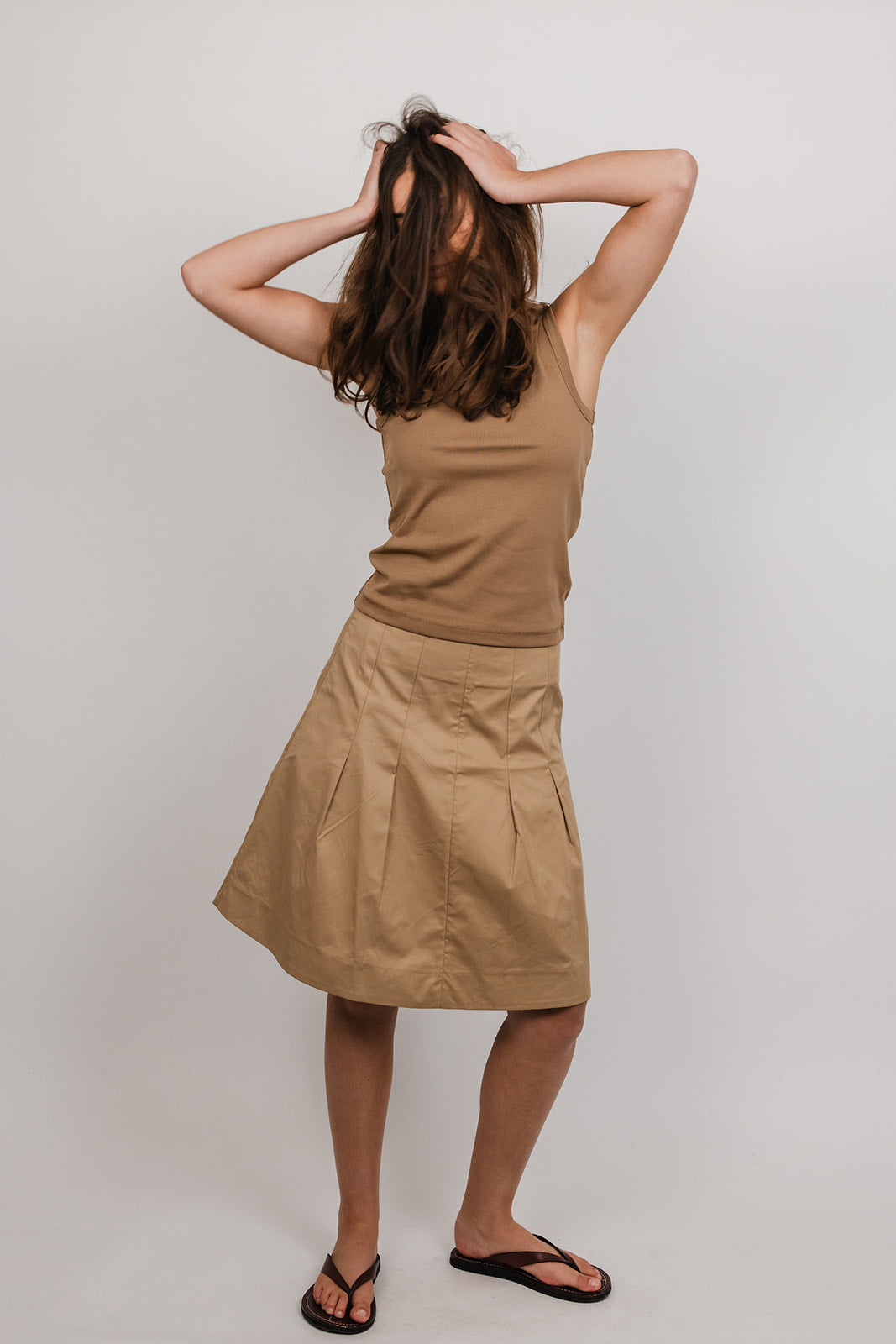 Hattie cotton pleat Skirt