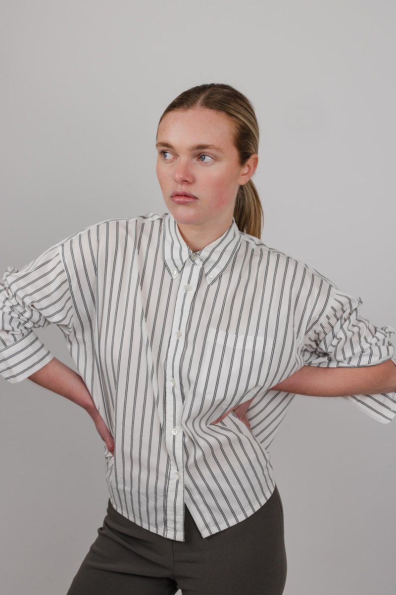 ELISABETH STRIPE SHIRT DRESS