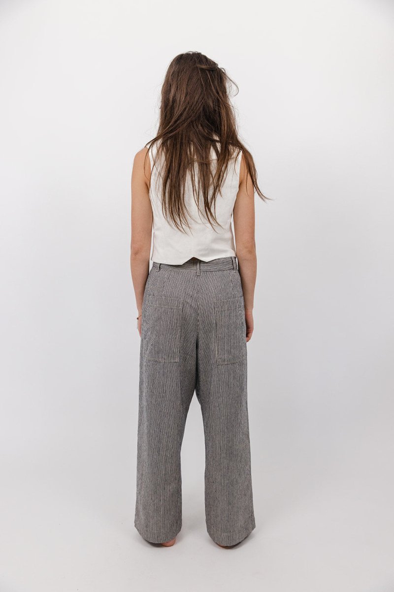 Frankie Pant Stripe Denim