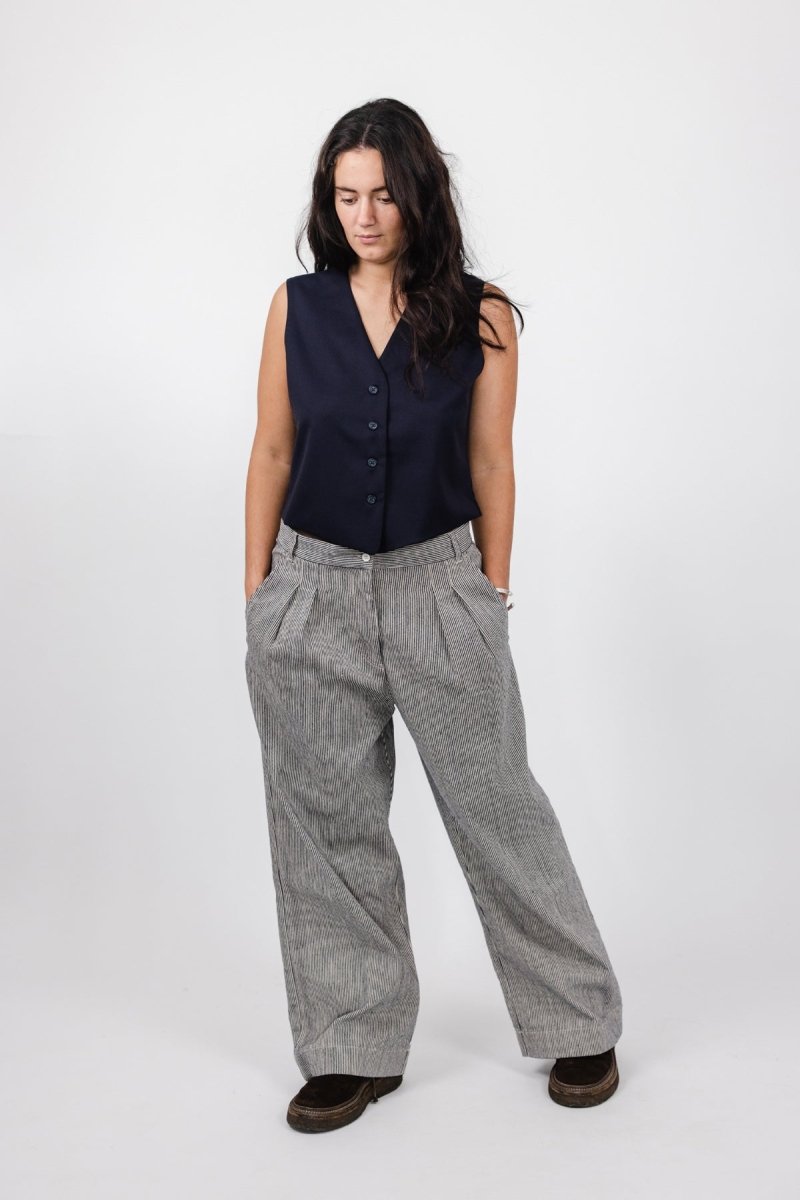 Frankie Pant Stripe Denim