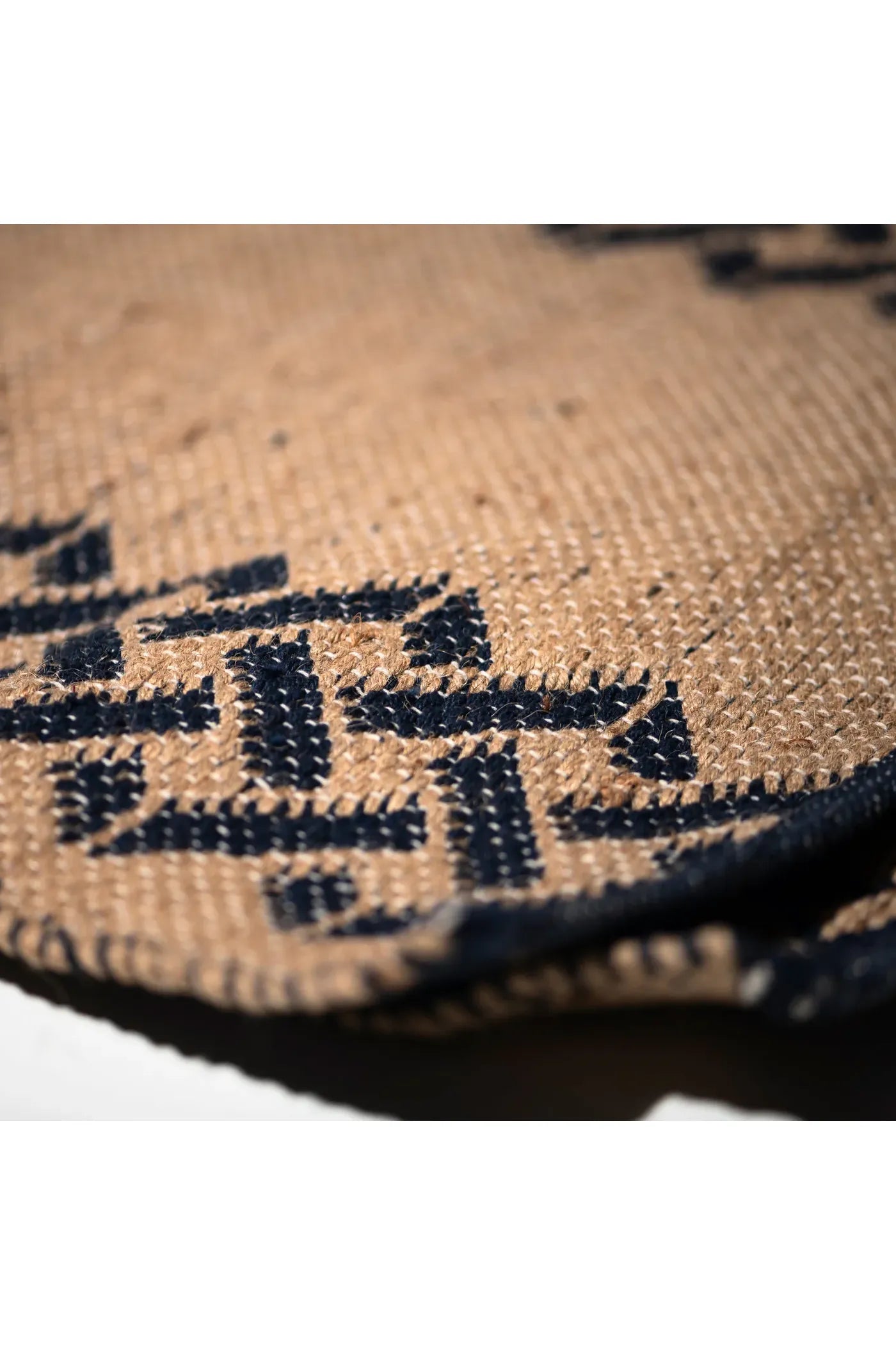 Tile Patterned Jute Mat