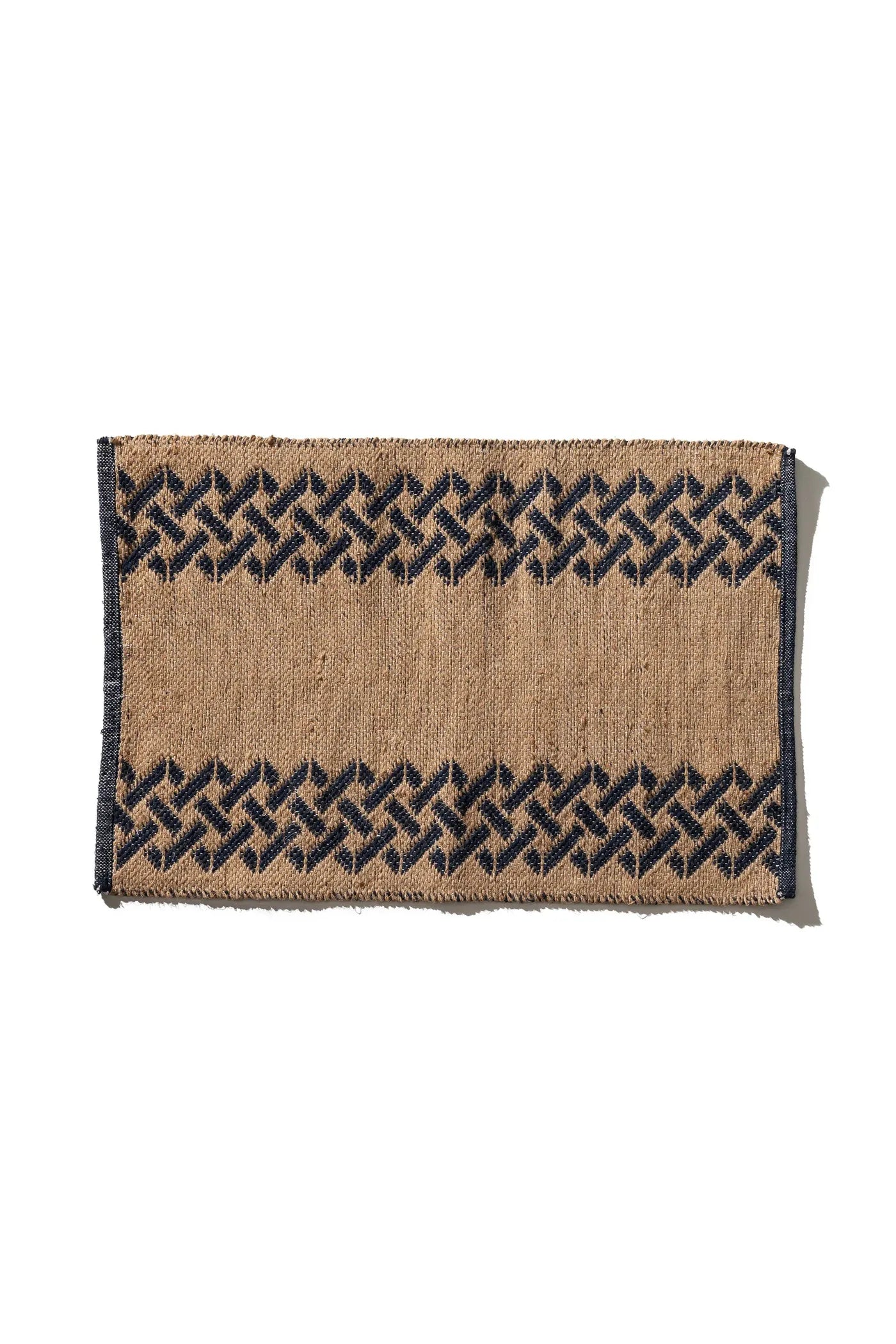 Tile Patterned Jute Mat