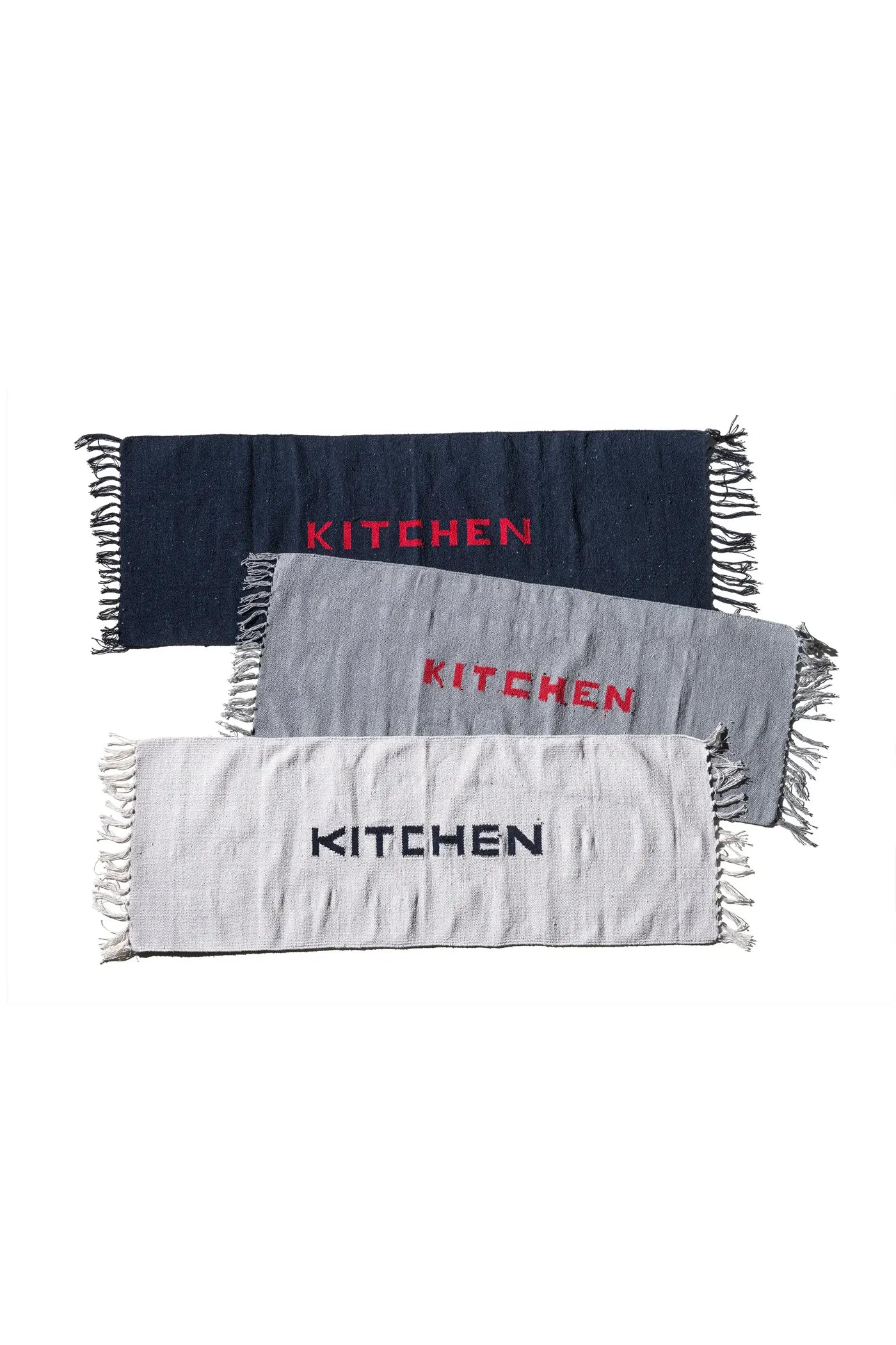 Handloom Recycled Yarn Kitchen Mat