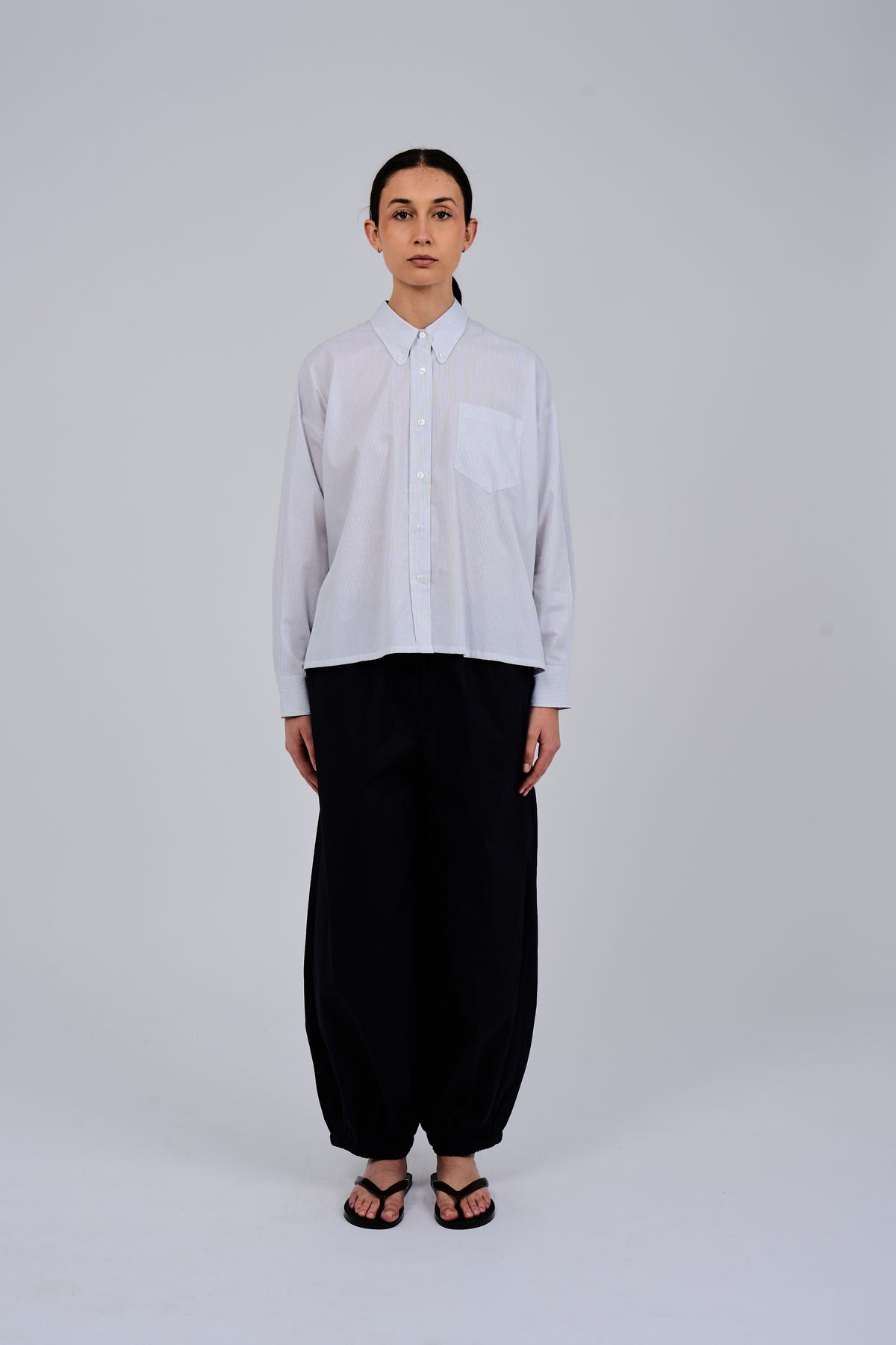 Elizabeth Shirt in Fine Stripe