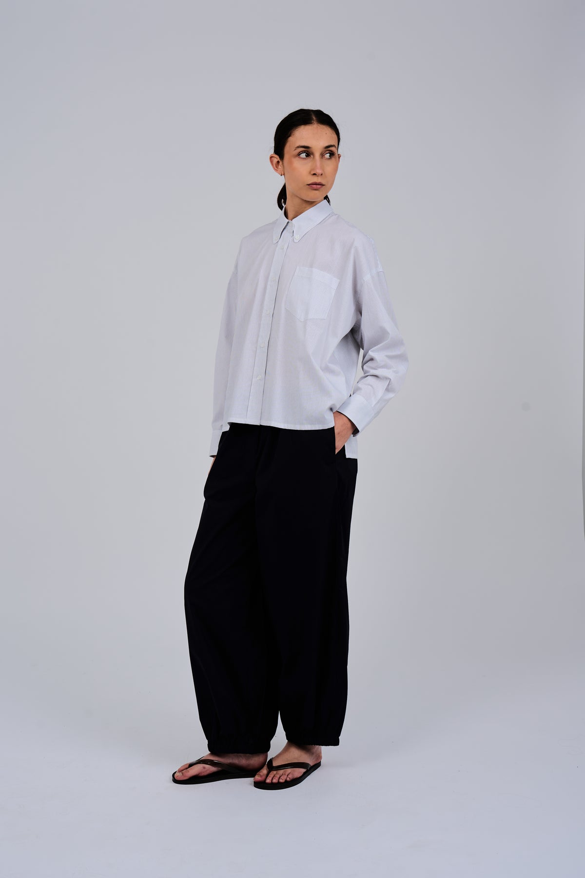 Elizabeth Shirt in Fine Stripe
