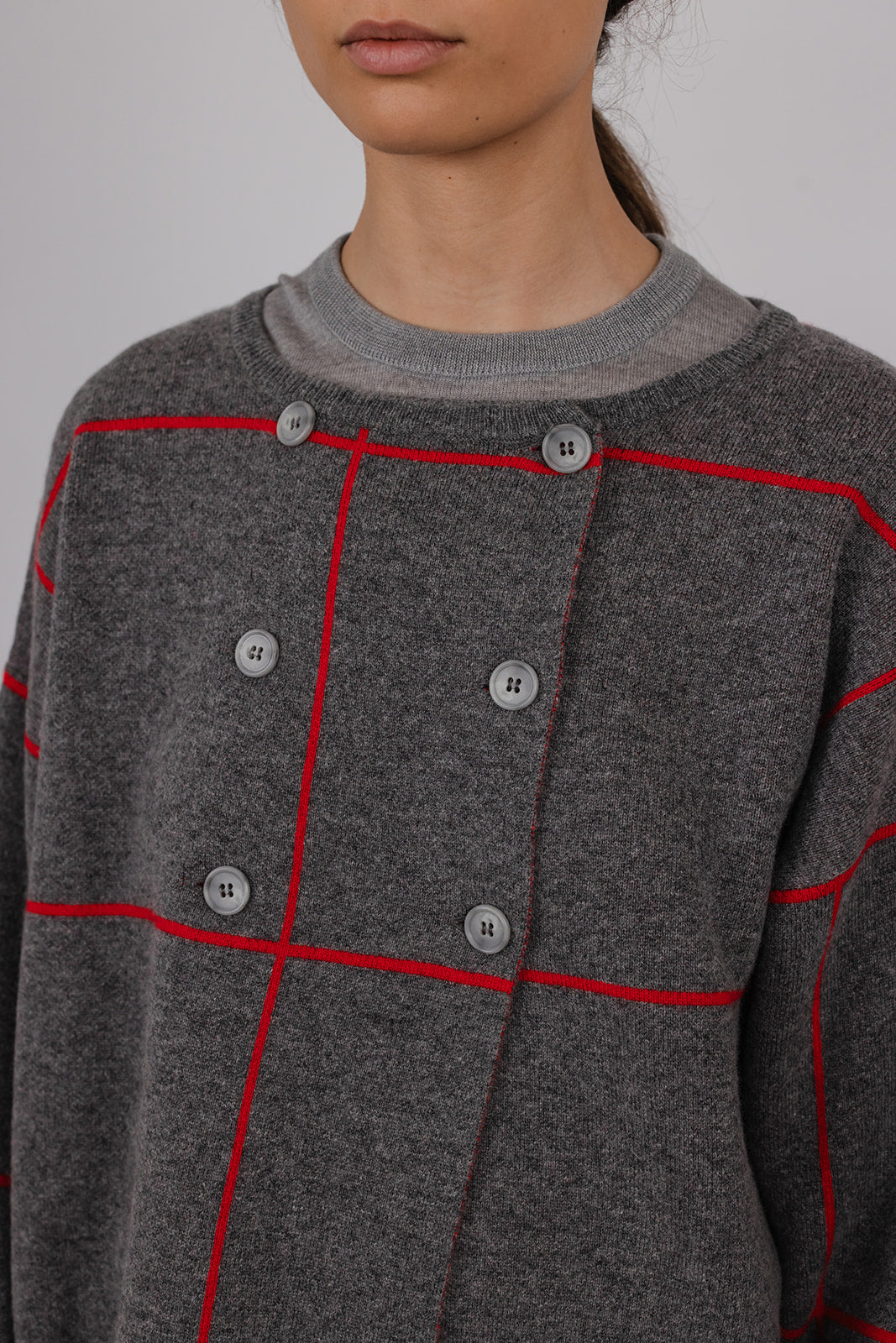 Tilly Cardigan in Windowpane