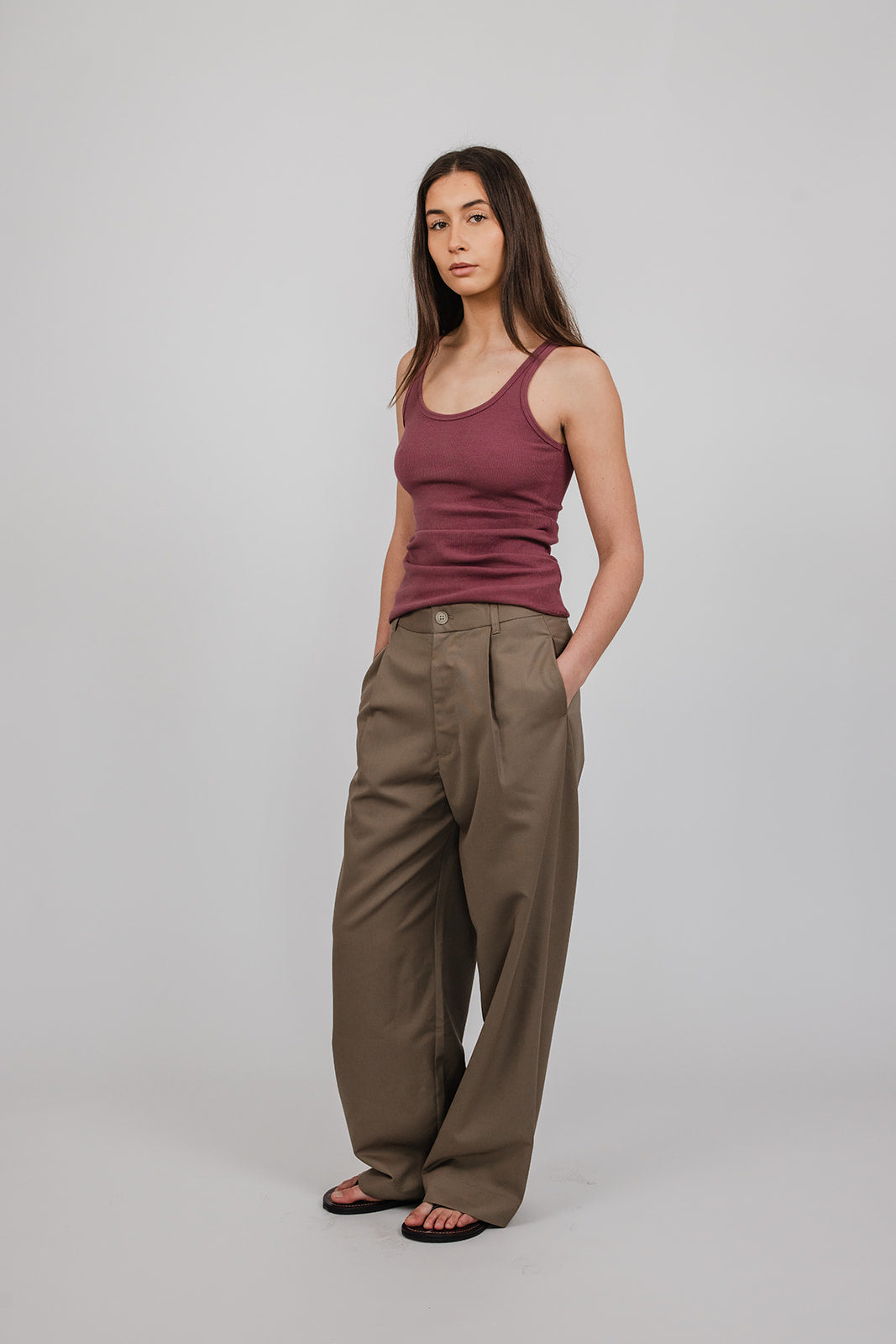 Pleat Suit Pant