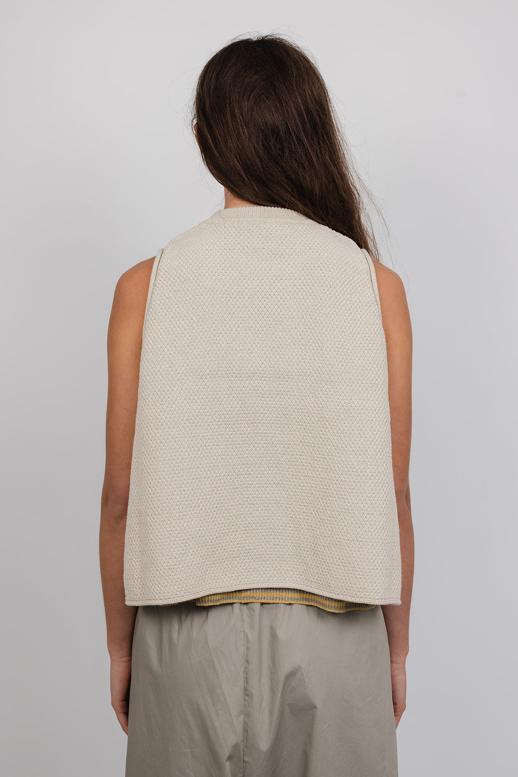 Elle double breasted cotton Vest