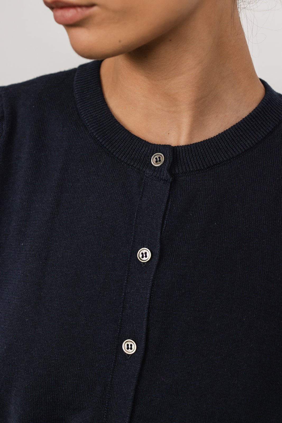 Wallis linen and cotton knit with Buttons