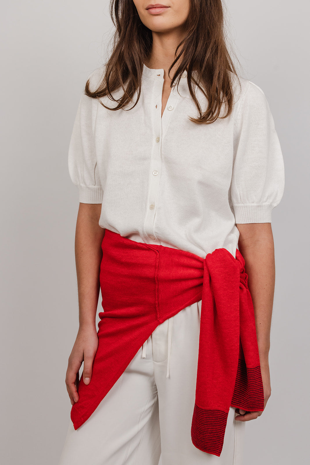 Wallis linen and cotton knit with Buttons