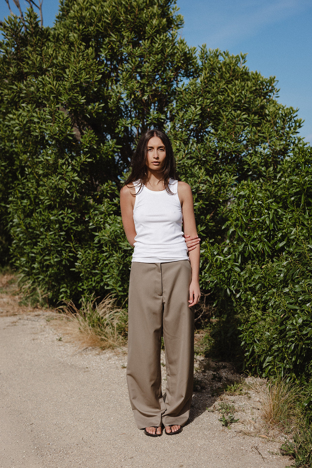 Bobby Pant in Silk & Wool Fine Suiting