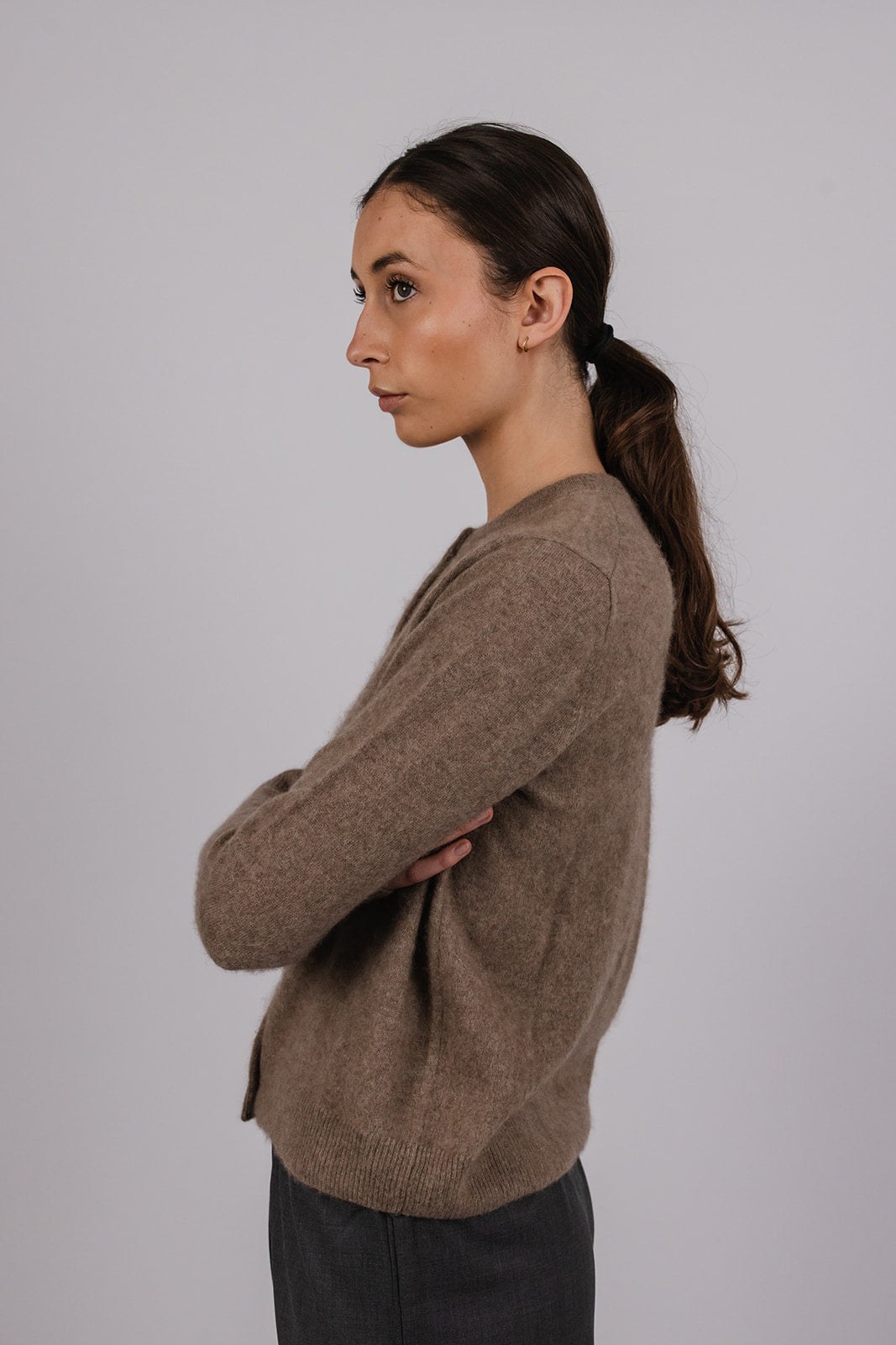 Otis Cardigan in Brushed Cashmere