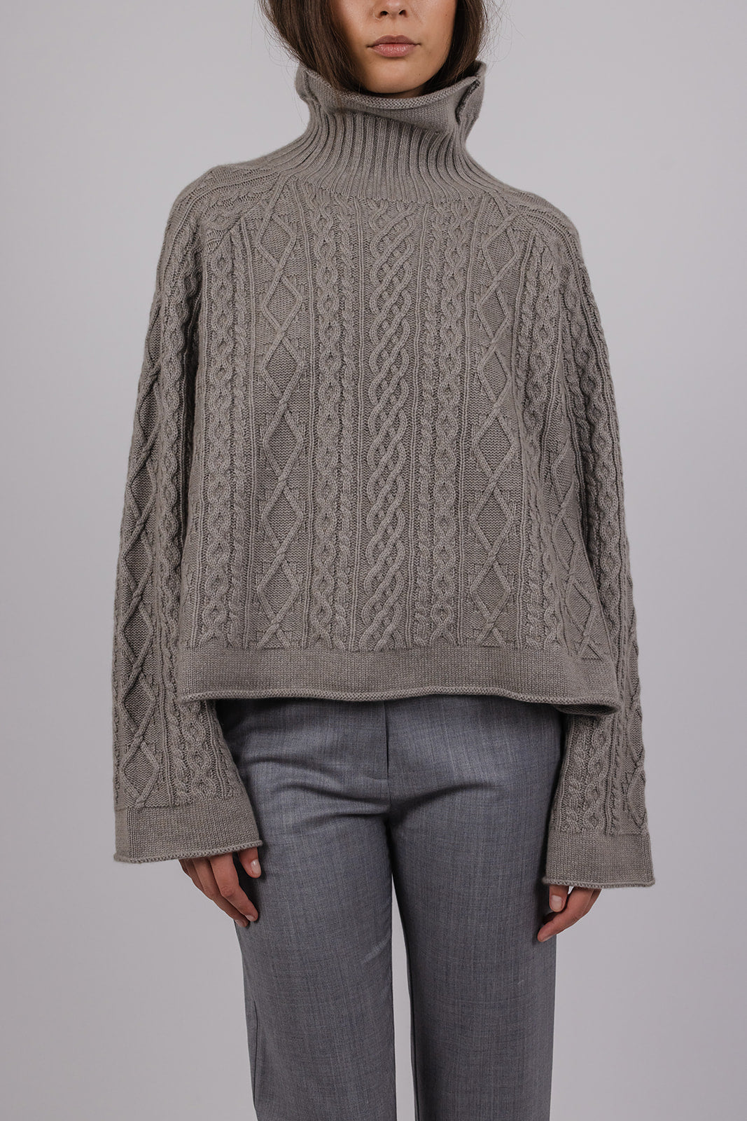 Oliver cashmere and wool cable knit