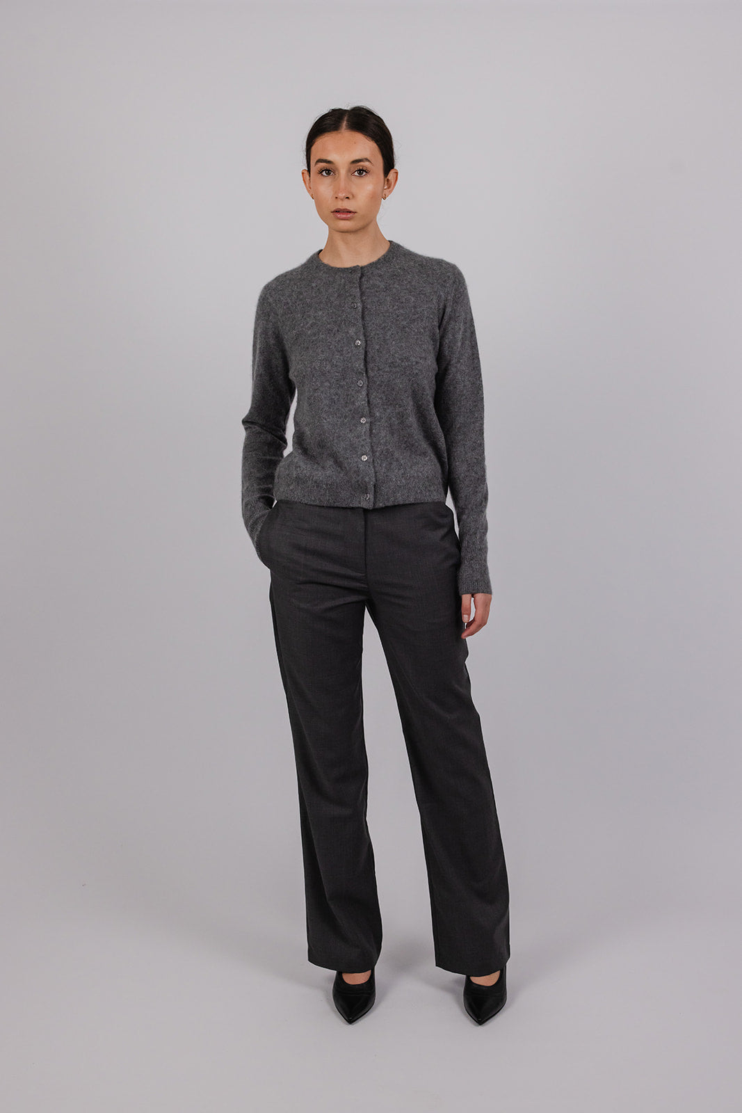 Otis Cardigan in Brushed Cashmere