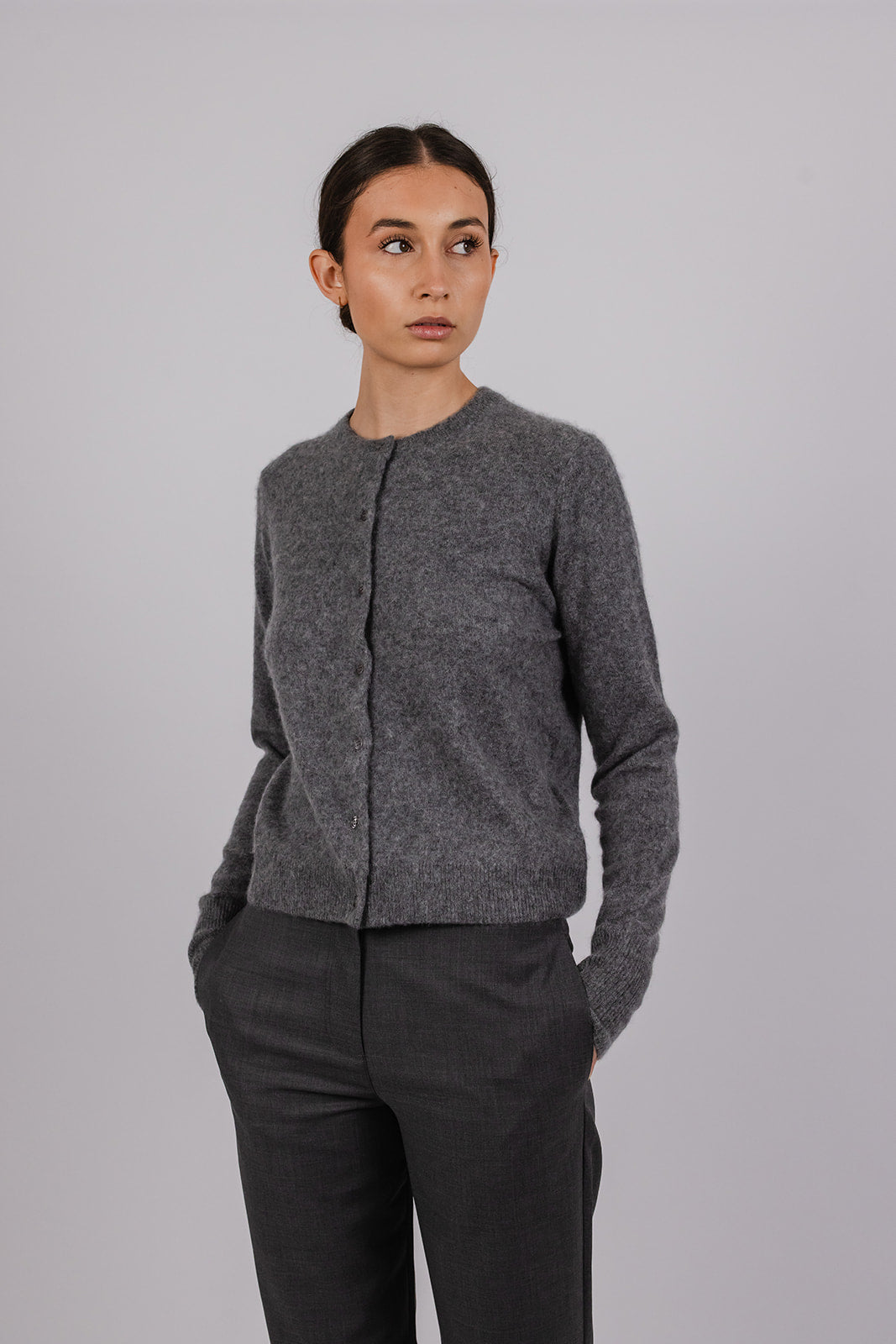 Otis Cardigan in Brushed Cashmere