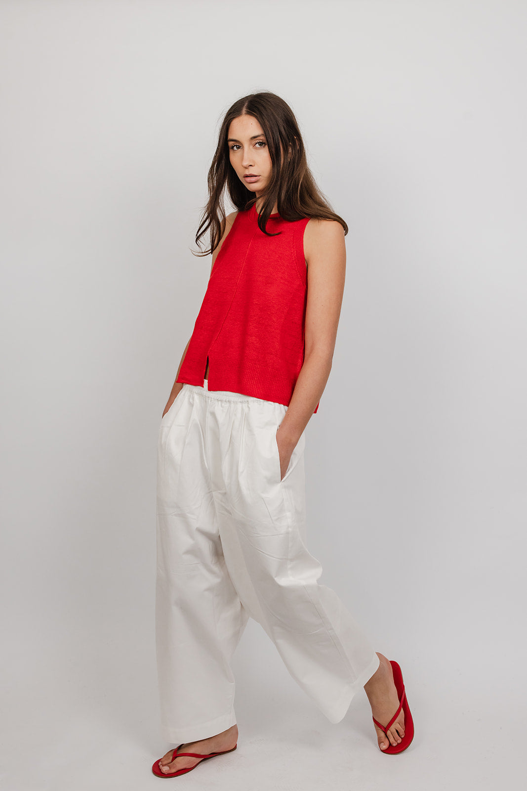 Tommie linen knit Vest