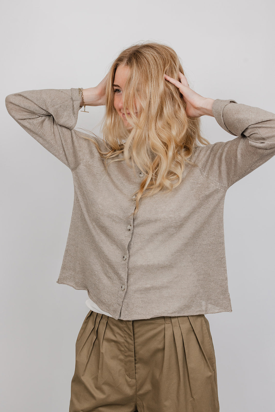 Tim linen knit Cardigan