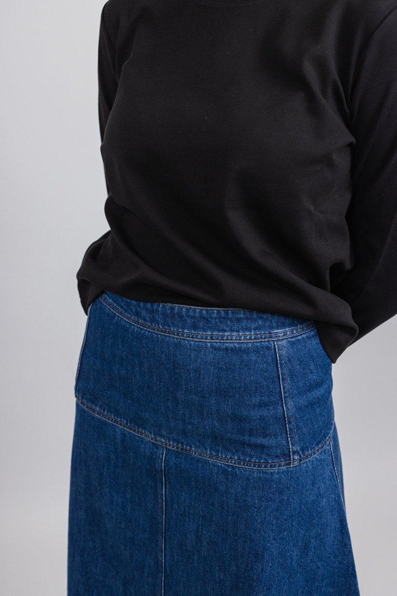 A-Line Denim Skirt