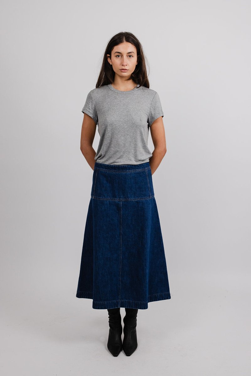 A-Line Denim Skirt