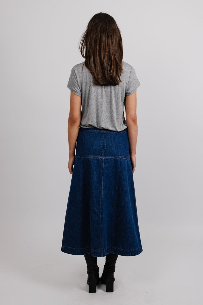 A-Line Denim Skirt