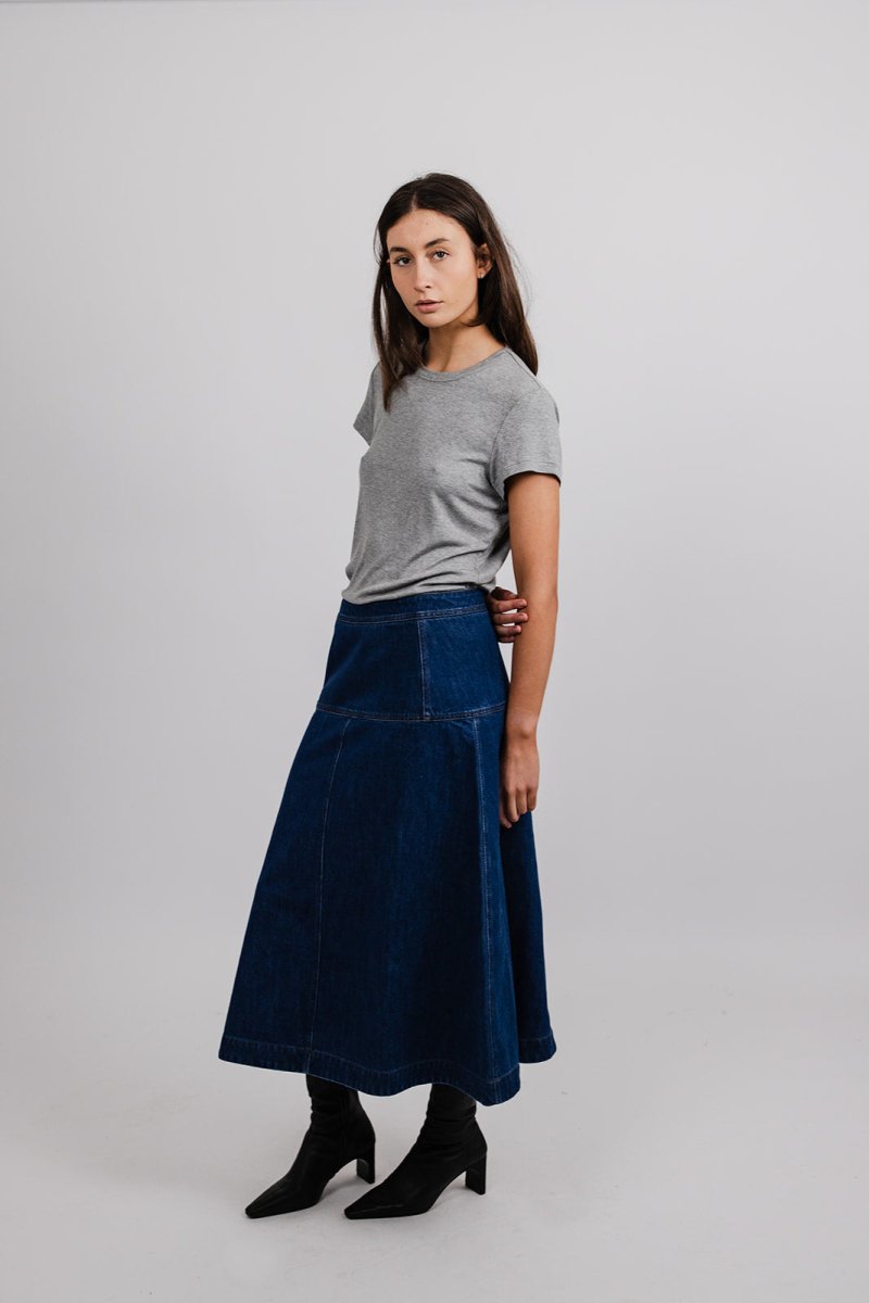 A-Line Denim Skirt