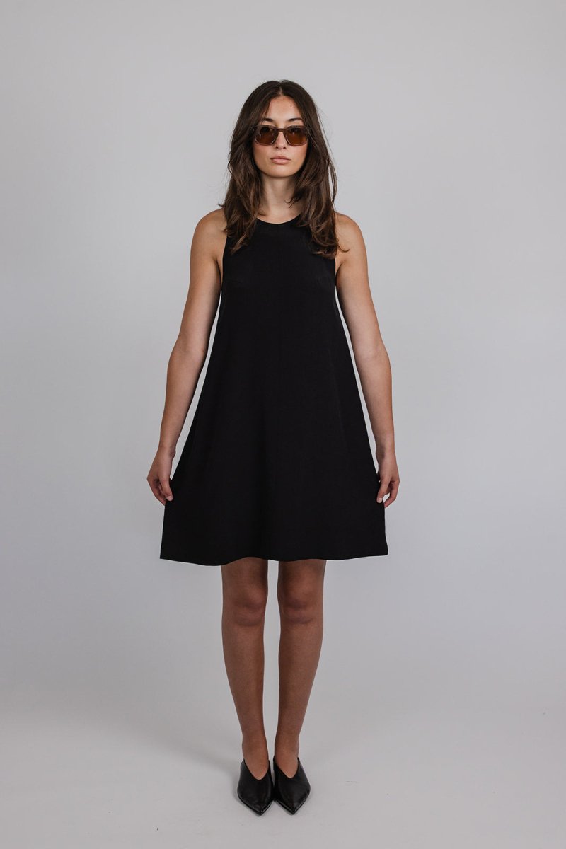 Aberto Short Silk Dress