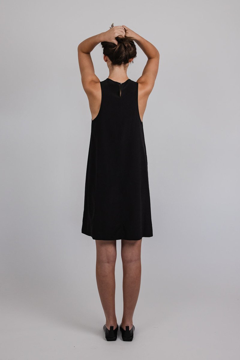 Aberto Short Silk Dress